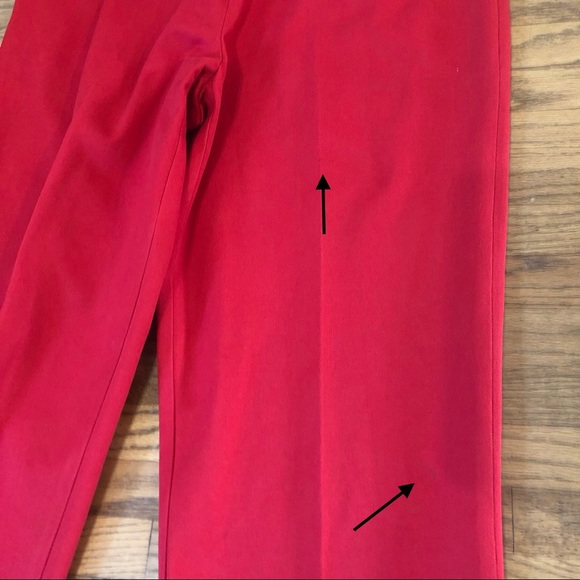 St. John Sport Essentials Red Suit Pants Size 6 - Picture 8 of 8